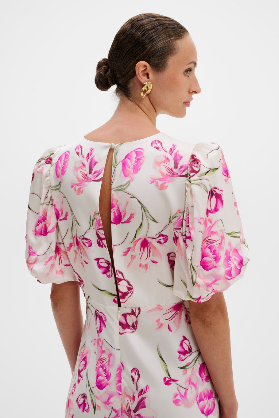 Freja Pouf Sleeve Maxi Dress