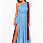 Aleana – Wendbares One-Shoulder-Abendkleid mit Schal