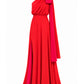 Aleana – Wendbares One-Shoulder-Abendkleid mit Schal
