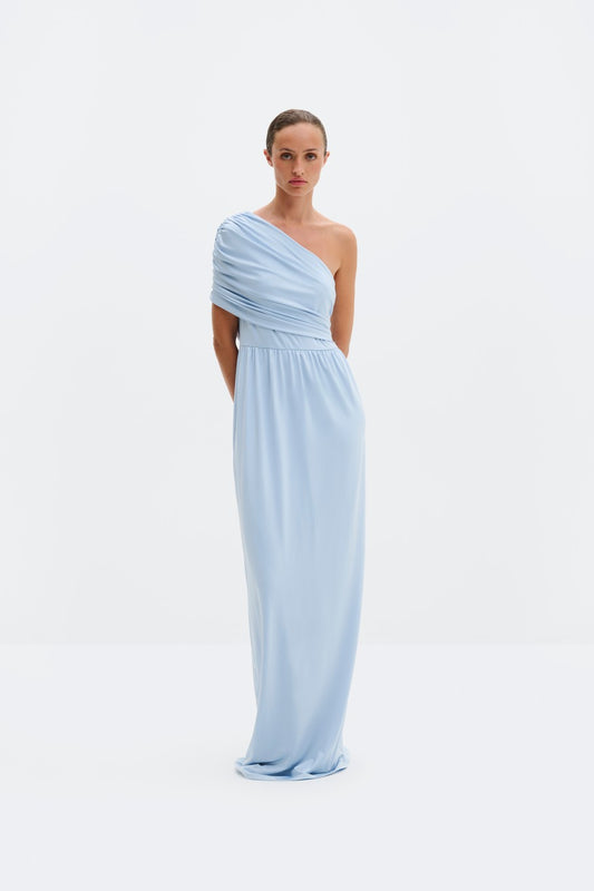 Jennica Draped One Shoulder Jersey Maxi