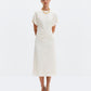 Linda Gathered Waist Midi Dress