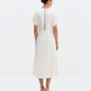 Linda Gathered Waist Midi Dress