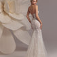 Sheyniss – Korsett-Brautkleid mit Herzausschnitt, besticktem Tüll und gerafftem Tüll-Bolero