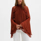 Therese Tie Neck Ruffled Chiffon Blouse