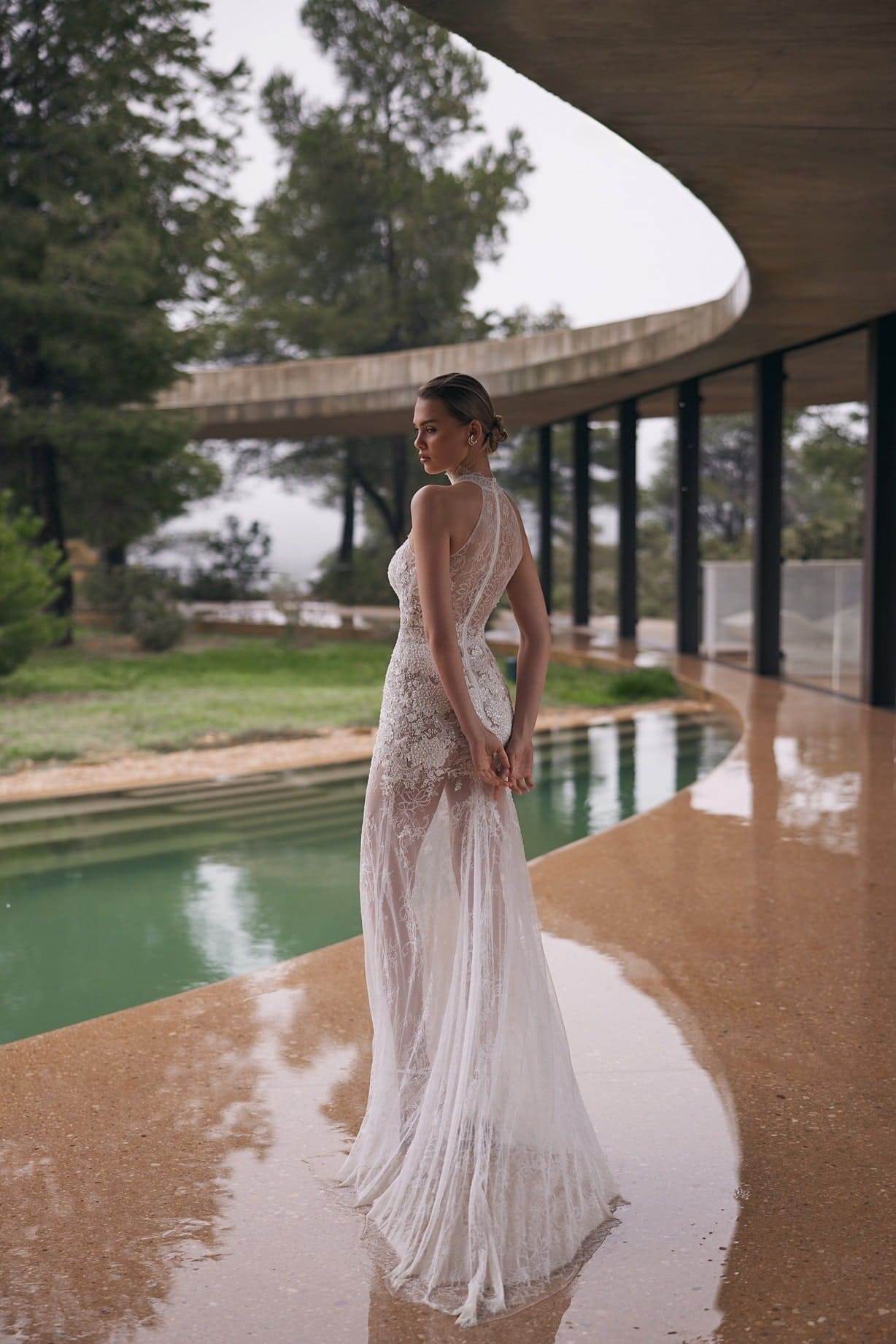 Illusion Set – Halbtransparentes Meerjungfrauen-Brautkleid mit Statement-Jackett