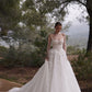 Visage – Brautkleid mit halbtransparente Corsage und floralen 3D-Details